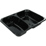 CPET menu bak 2-vaks 226 x 176 x 35 zwart
