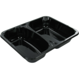 PP menu bak 2-vaks 227 x 178 x 43 zwart